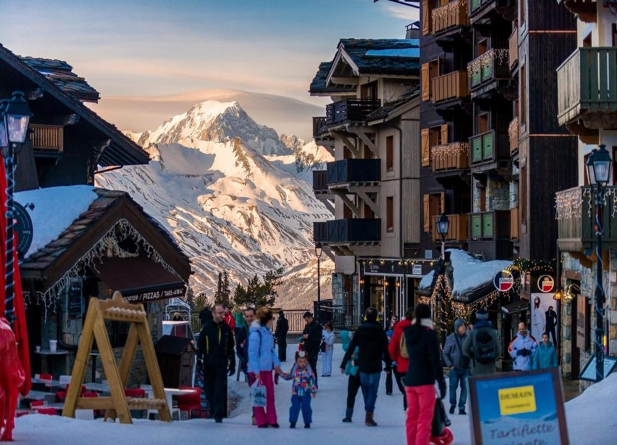 Arc 1950 Appt Luxe 2-4Pers -Skis Aux Pieds-Spa-Piscines Interieure Et Exterieure-Sauna-Hammam Les Arcs  Luaran gambar