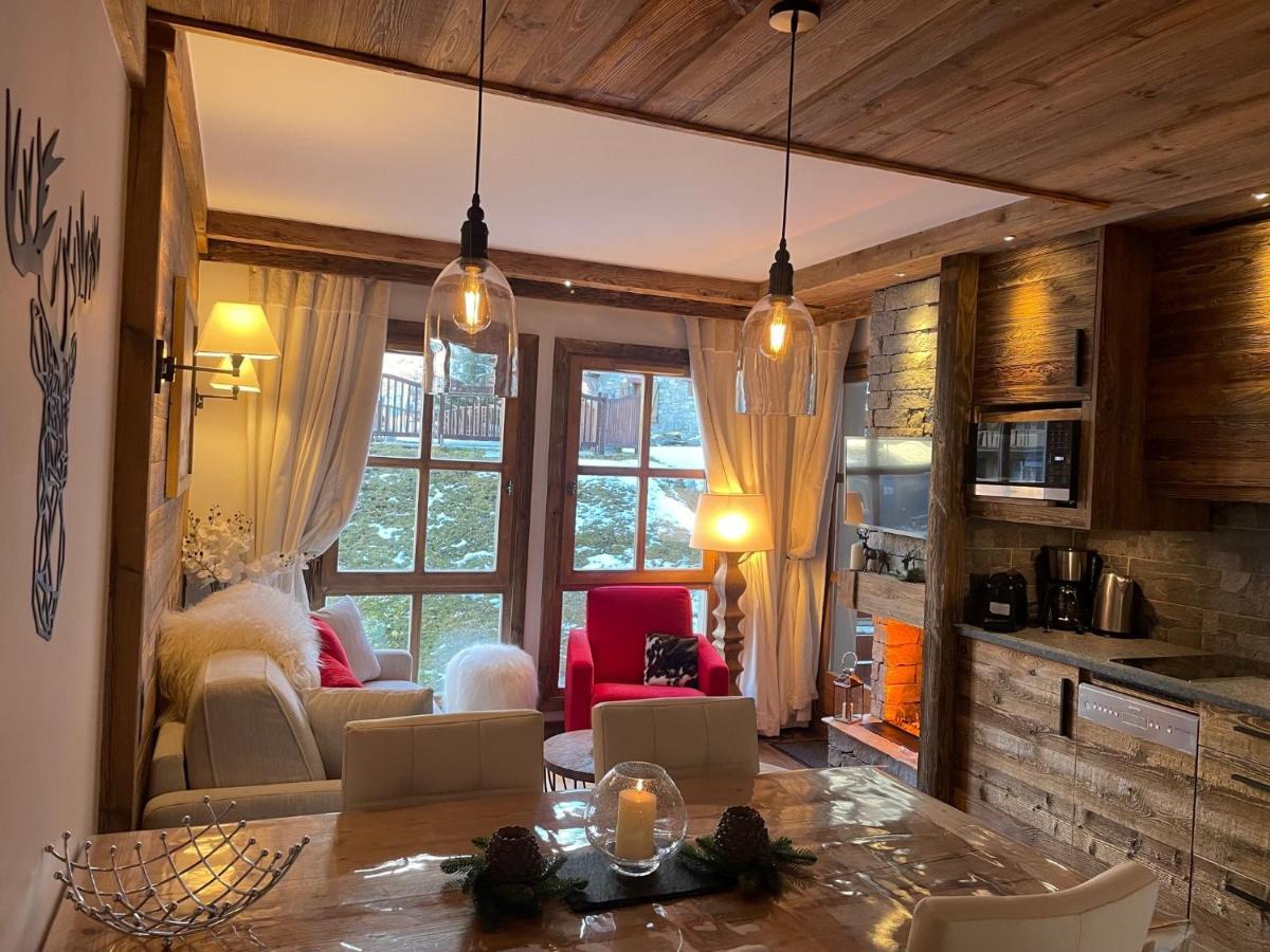 Arc 1950 Appt Luxe 2-4Pers -Skis Aux Pieds-Spa-Piscines Interieure Et Exterieure-Sauna-Hammam Les Arcs  Luaran gambar